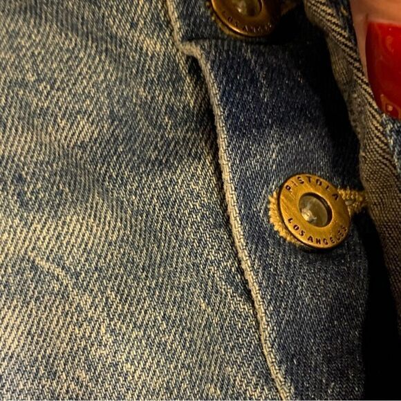 Pistola Distressed Button Fly High Rise Jeans Size 28 - Picture 5 of 10